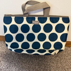 Thirty one Navy Polka Dot insulated lunch bag.